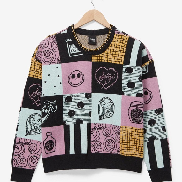 Her Universe Sweaters - Her Universe The Nightmare Before Christmas Sally Patchwork Sweater Sz 3x